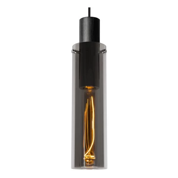 Lucide ORLANDO - Pendant light - Ø 10 cm - 1xE27 - Smoke Grey - detail 3